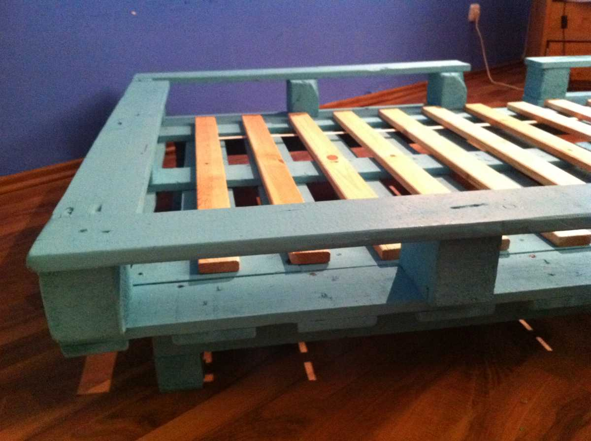 Bed Frame Made Out of Pallets