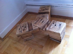 Small pallet plant stand, top