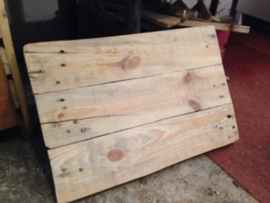 Pallet cabinet: baseplate completed