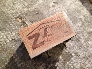 Branding, sanded carefully