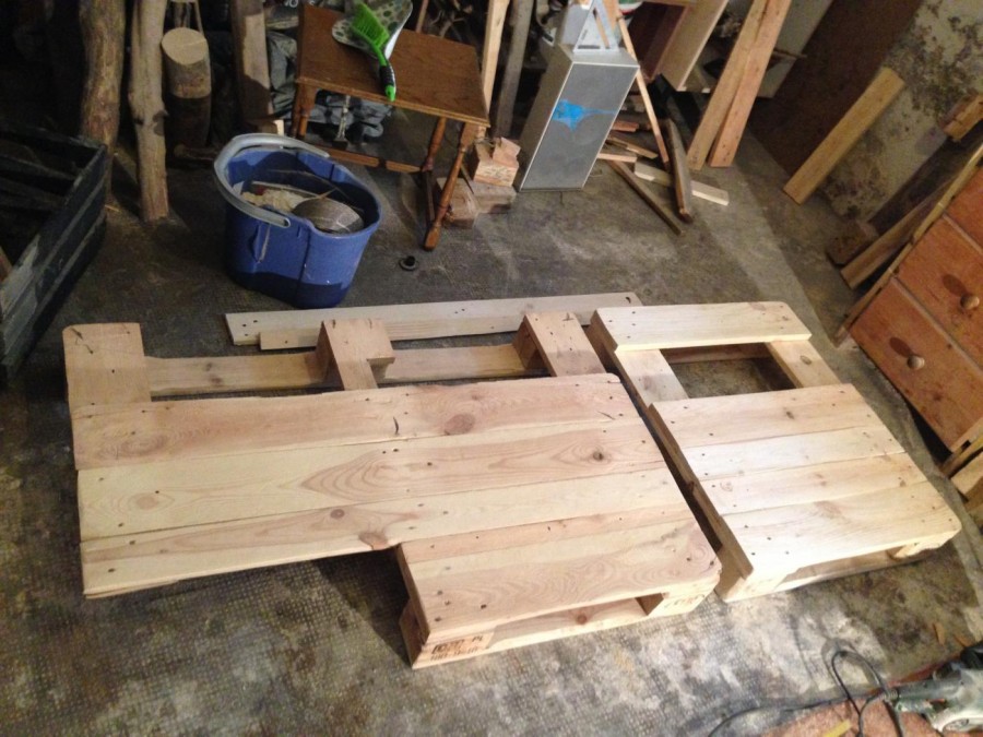 Steampunk desk made of pallets, Part 2 - Pallet Furniture